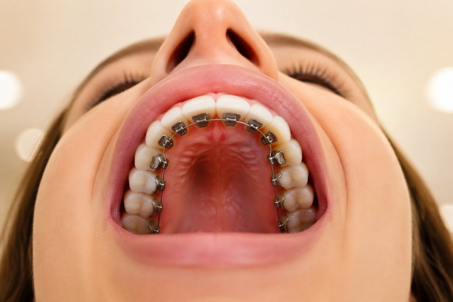 Ortodoncia lingual, brackets por detrás de los dientes